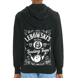 Sweat femme zippé à capuche coton bio noir Big Lebowski (Films/Séries)