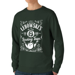 Sweat homme bio col rond vert foncé Big Lebowski (Films/Séries)