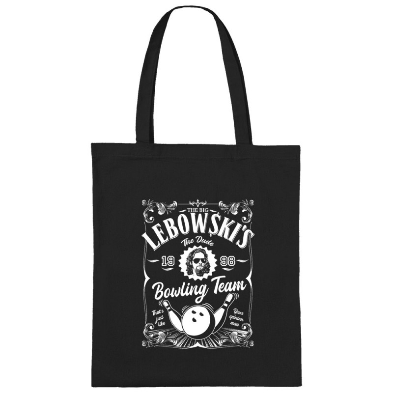 Sac shopping en toile noir Big Lebowski (Films/Séries)