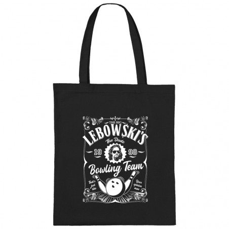 Sac shopping en toile noir Big Lebowski (Films/Séries)