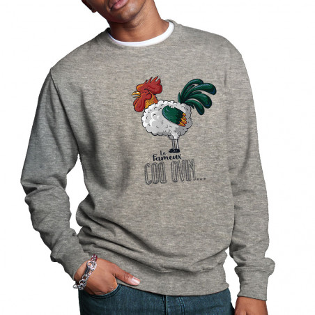 Sweat homme col rond "Coq...