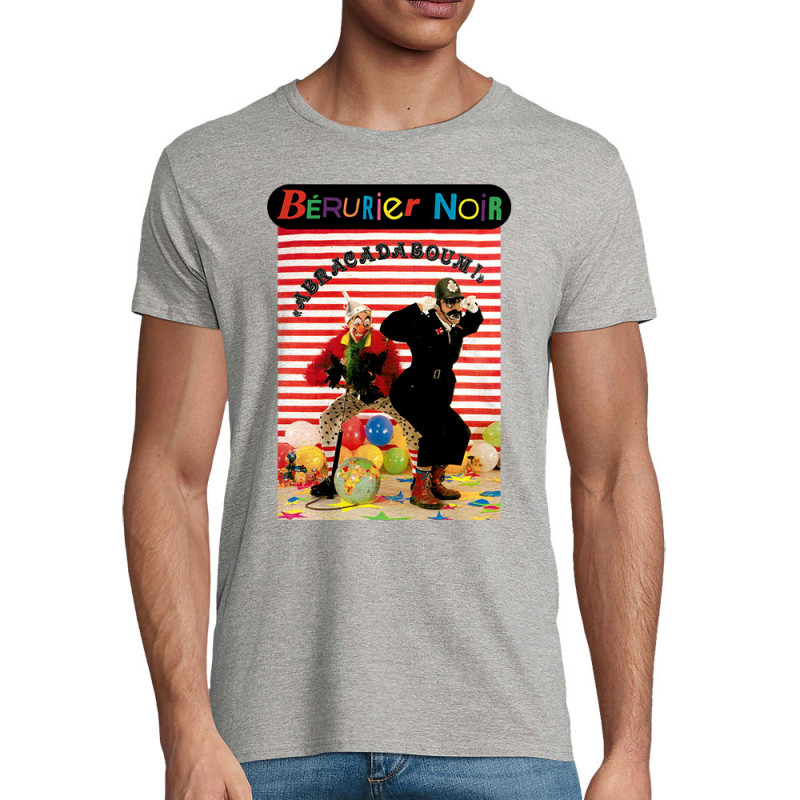 T-shirt homme coton bio gris chiné Bérurier Noir - Abracadaboum (Bérurier Noir)