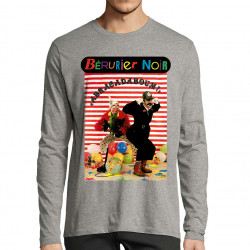 T-shirt homme manches longues gris chiné Bérurier Noir - Abracadaboum (Bérurier Noir)