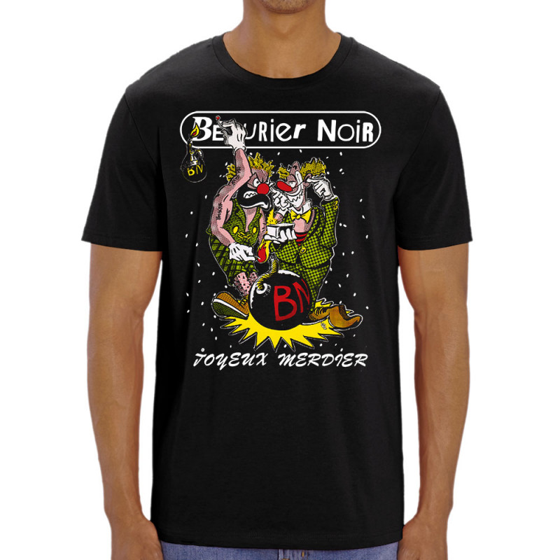 T-shirt homme coton bio noir Bérurier Noir - Joyeux Merdier (Bérurier Noir,Laul)