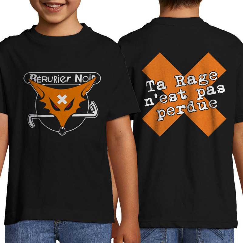 T-shirt enfant noir Bérurier Noir - Le Renard (Bérurier Noir,Laul)