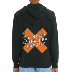 Sweat femme zippé à capuche coton bio noir Bérurier Noir - Le Renard (Bérurier Noir,Laul)