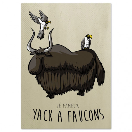 Affiche "Yack à faucons"