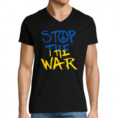 T-shirt homme col V "Stop...