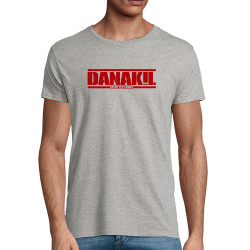 T-shirt homme coton bio gris chiné Danakil - Entre les lignes (Danakil)