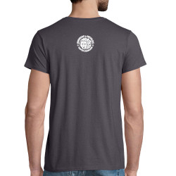 T-shirt homme coton bio gris souris Andréas & Nicolas -  Des canards (Andréas & Nicolas)