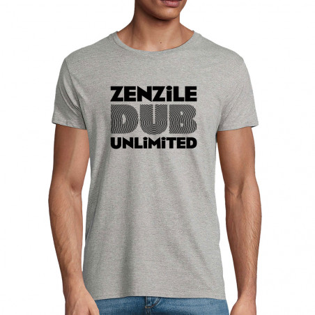 T-shirt homme coton bio gris chiné Zenzile - Dub Unlimited (Zenzile)