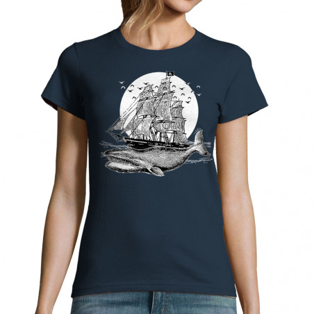 T-shirt femme "Whale Boat"