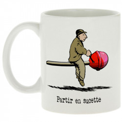 Mug blanc Partir en sucette (Gondrax,Humour,Partir en …)