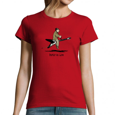 T-shirt femme "Partir en live"