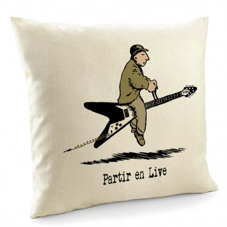 Coussin "Partir en live"