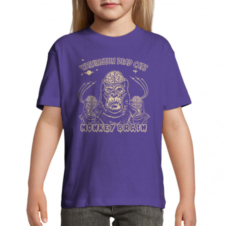 T-shirt enfant violet foncé Washington Dead Cats - Monkey Brain (Washington Dead Cats)
