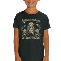 T-shirt enfant coton bio noir Washington Dead Cats - Monkey Brain (Washington Dead Cats)