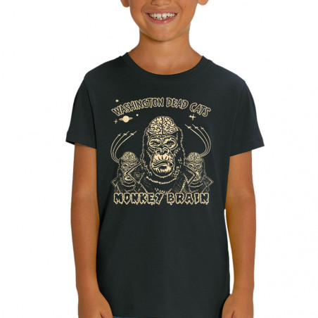 T-shirt enfant coton bio noir Washington Dead Cats - Monkey Brain (Washington Dead Cats)
