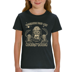 T-shirt enfant coton bio noir Washington Dead Cats - Monkey Brain (Washington Dead Cats)