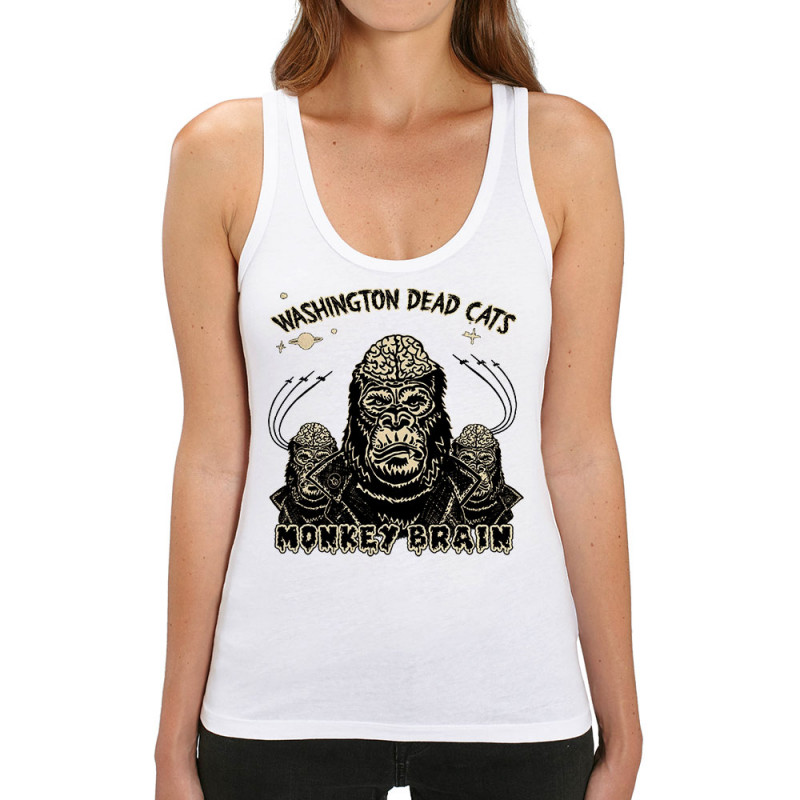Débardeur femme coton bio blanc Washington Dead Cats - Monkey Brain (Washington Dead Cats)