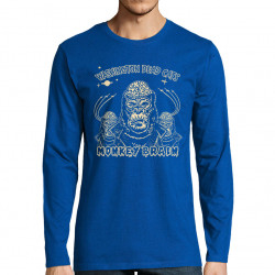 T-shirt homme manches longues bleu royal Washington Dead Cats - Monkey Brain (Washington Dead Cats)