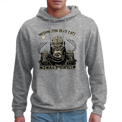 Sweat homme à capuche gris chiné Washington Dead Cats - Monkey Brain (Washington Dead Cats)