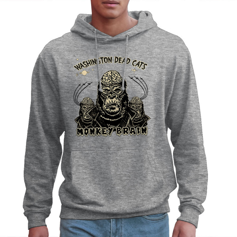 Sweat homme à capuche gris chiné Washington Dead Cats - Monkey Brain (Washington Dead Cats)