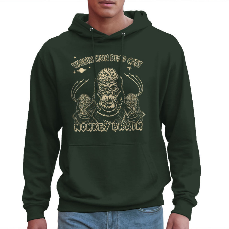 Sweat homme à capuche vert foncé Washington Dead Cats - Monkey Brain (Washington Dead Cats)