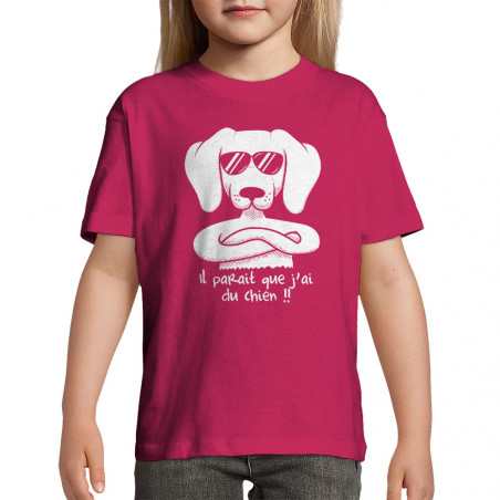 T-shirt enfant "J'ai du chien"