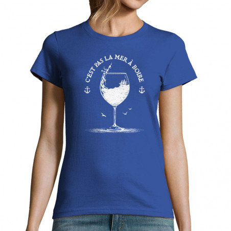 T-shirt femme "Pas la mer à...