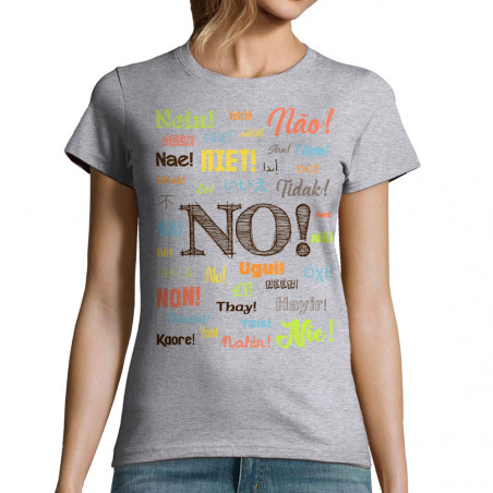 T-shirt femme "Non Nein Niet"