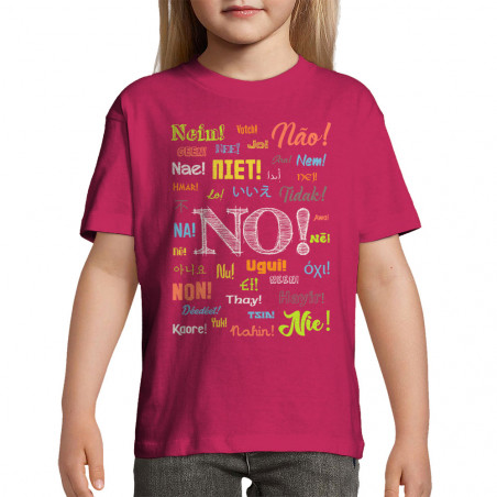 T-shirt enfant "Non Nein Niet"