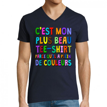 T-shirt homme col V "Plus...