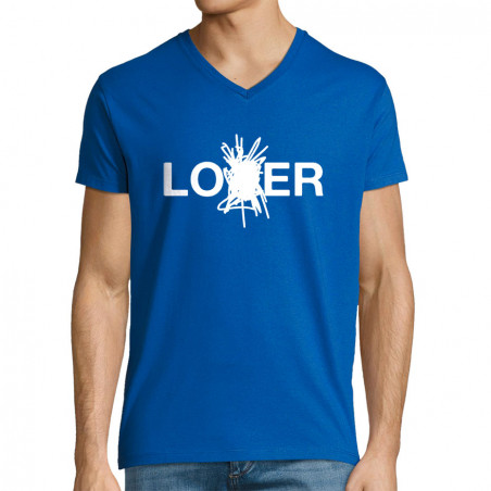 T-shirt homme col V "Loser...