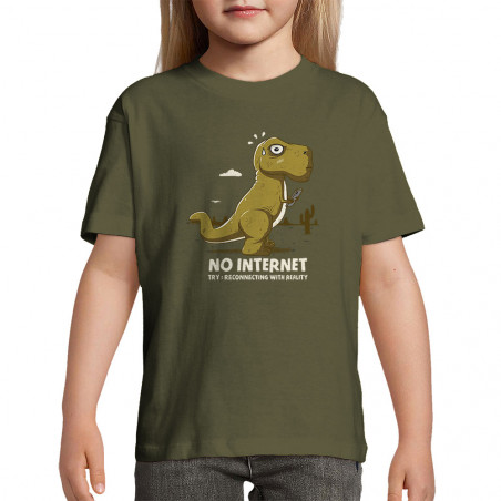 T-shirt enfant "T-Rex Offline"