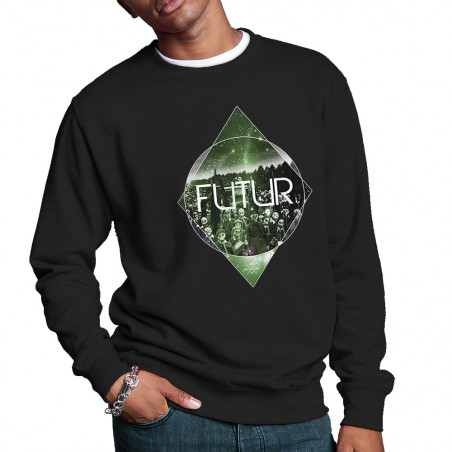 Sweat homme col rond "Futur"