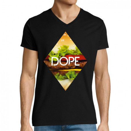 T-shirt homme col V "Dope"