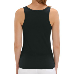 Débardeur femme coton bio noir Mammouth Family (Mr Mouton,Animaux)
