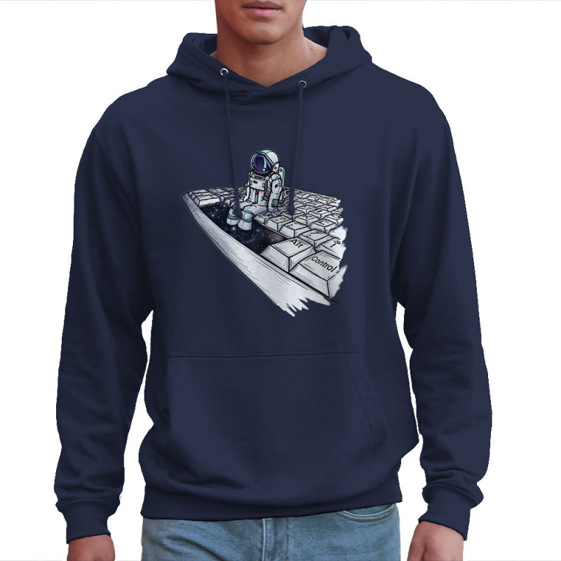 Sweat homme à capuche bleu marine Space (Mr Mouton,Humour,Divers)