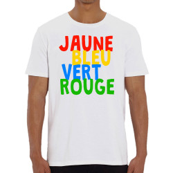 T-shirt homme coton bio blanc Colours (Gondrax,Humour,Divers)