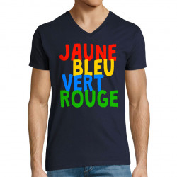 T-shirt homme col V bleu marine Colours (Gondrax,Humour,Divers)