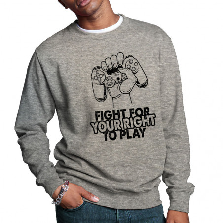 Sweat homme col rond "Fight...