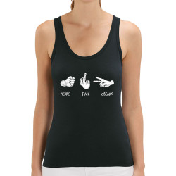 Débardeur femme coton bio noir Shifuckmi (Gondrax,Humour,Slogans Débiles)