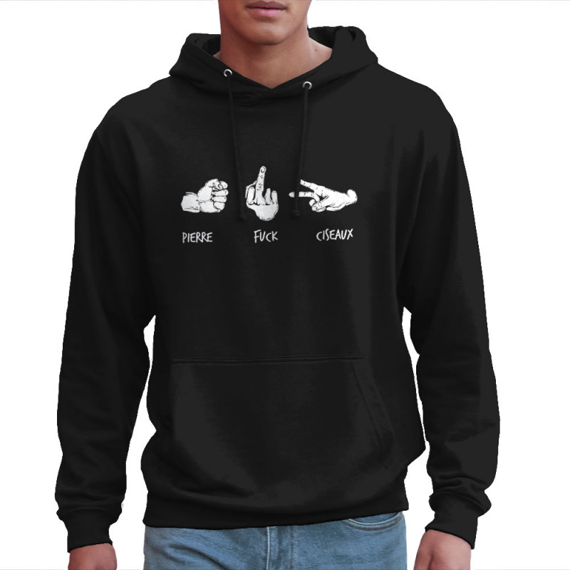 Sweat homme à capuche noir Shifuckmi (Gondrax,Humour,Slogans Débiles)
