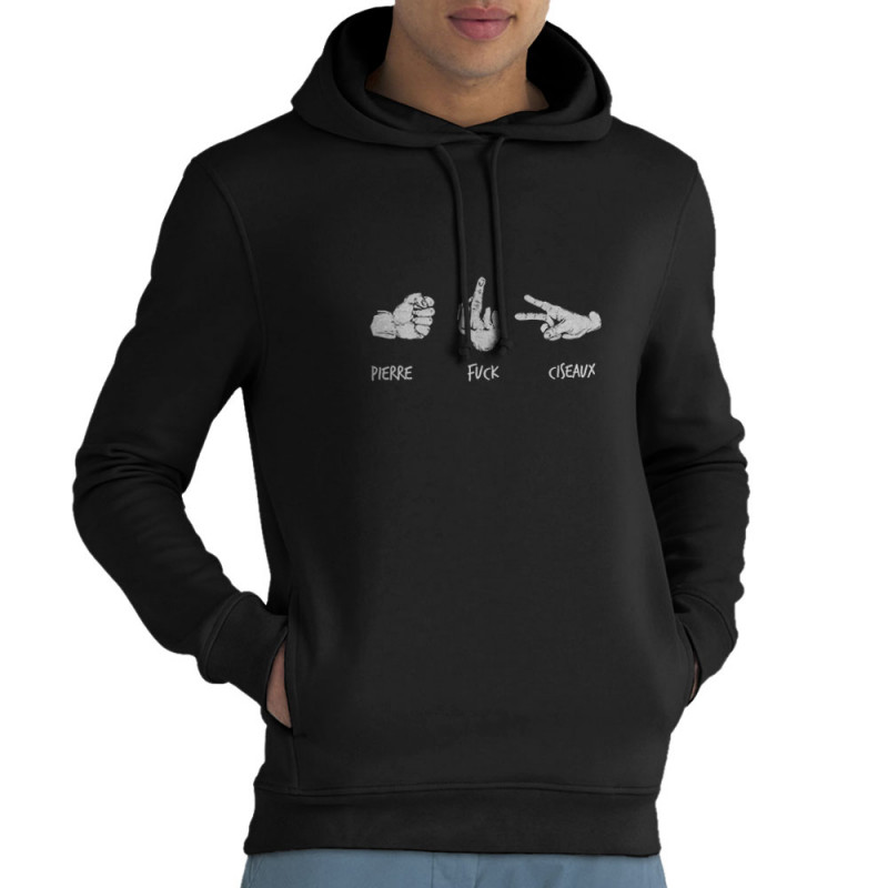 Sweat homme à capuche coton bio noir Shifuckmi (Gondrax,Humour,Slogans Débiles)