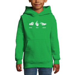 Sweat enfant à capuche vert prairie Shifuckmi (Gondrax,Humour,Slogans Débiles)