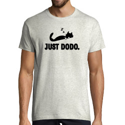 Tee-shirt homme blanc chiné Just dodo (Blacksquare,Animaux,Chats)