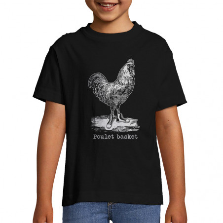 T-shirt enfant "Poulet basket"