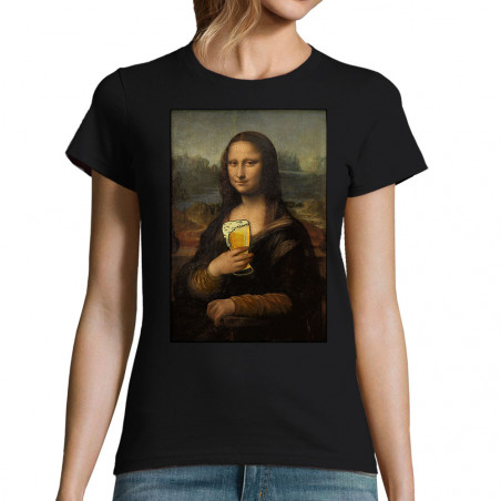 T-shirt femme "Monalisa bière"