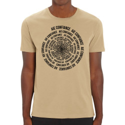 T-shirt homme coton bio naturel Aie confiance (Gondrax,Slogans Débiles,Humour)